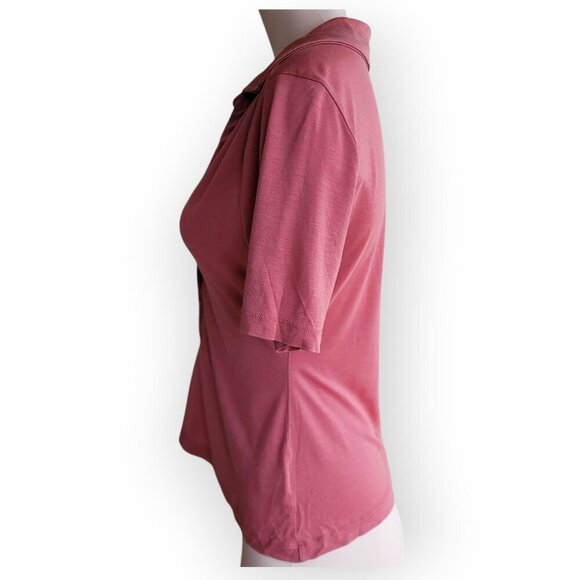 Revolve L'Academie Fernande Lyocell Top Deep Sea Coral M - Picture 5 of 13